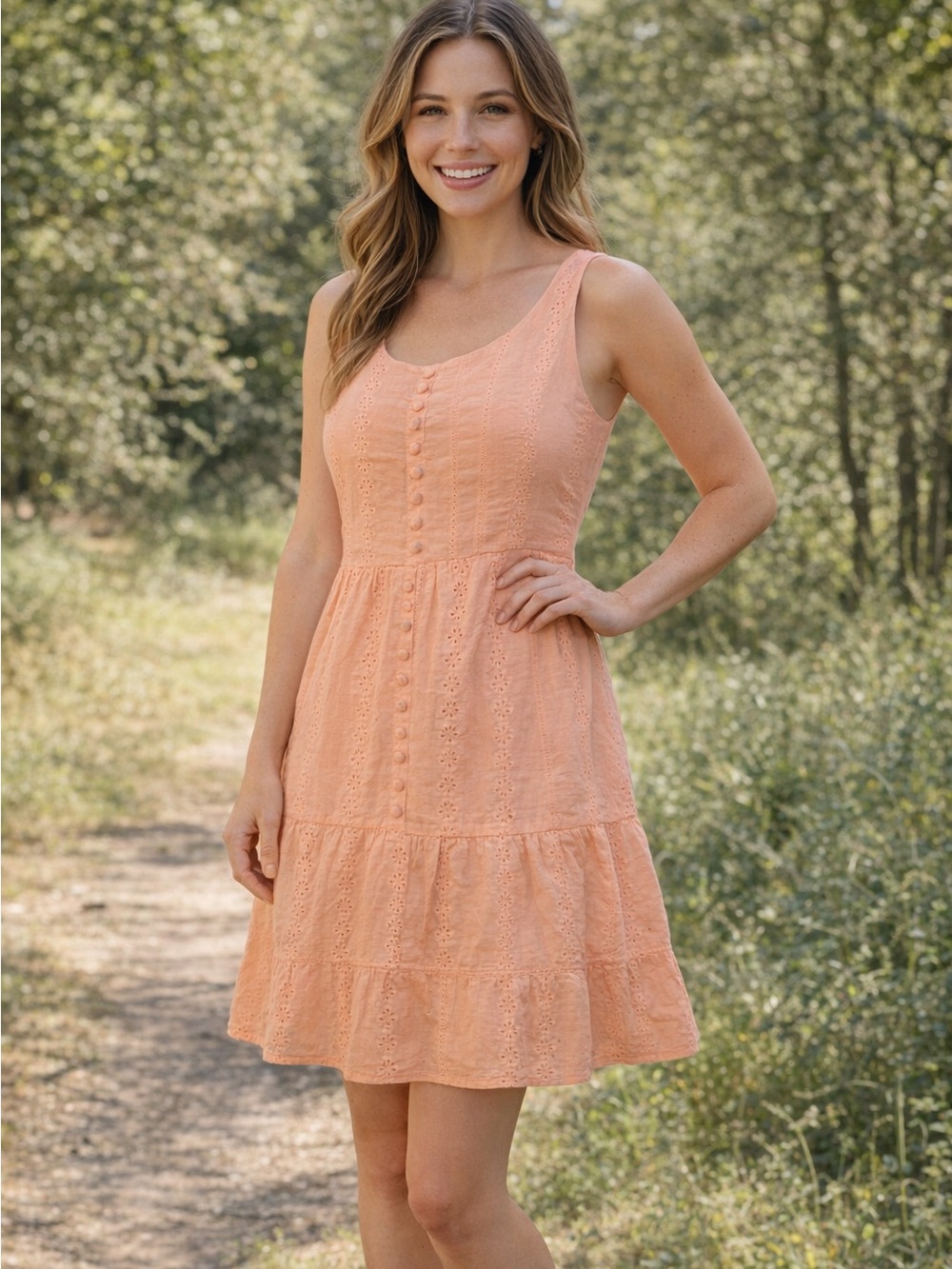 Altar'd State
Layla Eyelet Mini Dress Size Small EUC